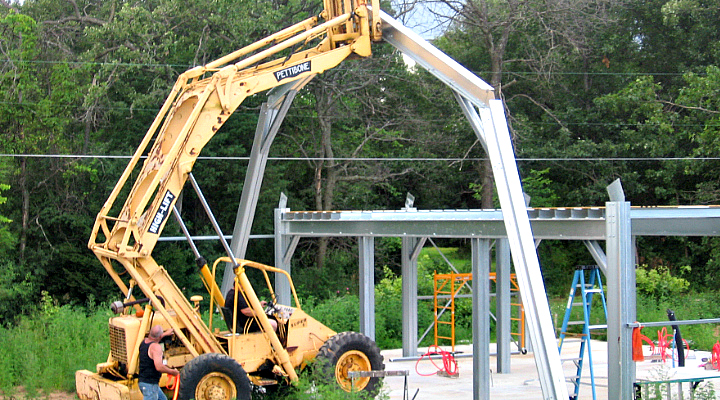 Installing the Trusses | Raising the Steel | Aquaganix Depot